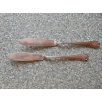 Два ножа для рыбы Серебро 800 пробы