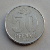 Германия - ГДР 50 пфеннигов. 1958
