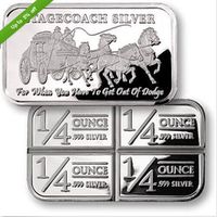 Дилижанс * Stagecoach Silver plated * Troy ounce