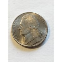 США 5 центов 2001