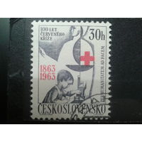 Чехословакия 1963 100 лет межд. Красному Кресту с клеем без наклейки