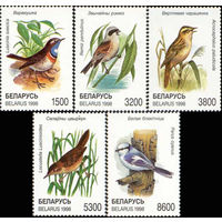 Птицы  Беларусь 1998 год (273-277) серия из 5 марок
