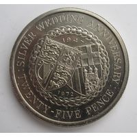 Остров Мэн 25 пенсов 1972  .11-375