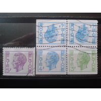 Бельгия 1973 Король Болдуин Полная серия марки из буклета уменьшенного формата