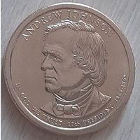 США 1 доллар 2011 (P) Эндрю Джонсон 17-й Президент