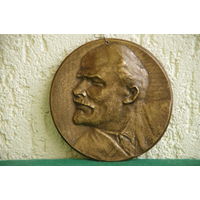 Барельеф ЛЕНИН  бронза ,литье   11,5 см