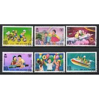 Международный год ребёнка КНДР 1980 год серия из 6 марок