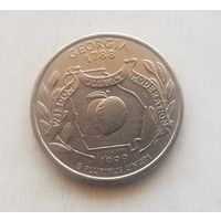 25 центов США 1999 г. штат Джорджия D