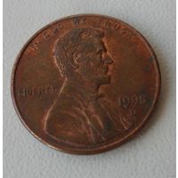 1 цент США 1998 г.в. D
