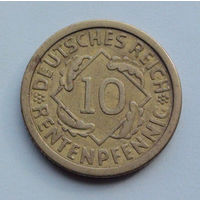 Германия - Веймарская республика 10 рентенфеннигов. 1924. A