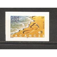 КГ Франция 2001 Пляж самоклейка