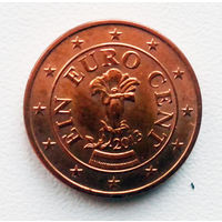 Австрия 1 евроцент 2013