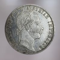 1 флорин 1859 Австрия, Франц Иосиф I, серебро