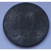 Германия 10 пфеннигов, 1918