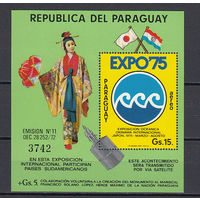 Экспо 75. Парагвай. 1975. 1 блок. Michel N бл239 (10,0 е)