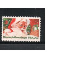 США-1983, (Мих.1664) , * (без клея) , Рождество и Новый Год,