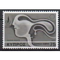 Права человека Кипр 1978 год серия из 1 марки (М)