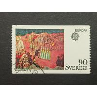 Швеция 1975. Марки ЕВРОПА - Картины
