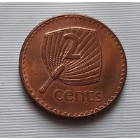 2 цента 1990 г. Фиджи