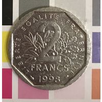 Франция 2 франка 1998 B