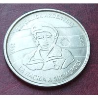 Аргентина 2 песо, 2007 25 лет оккупации Фолклендских островов