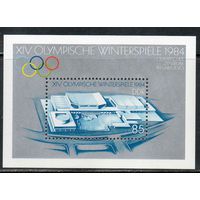 XIV зимние Олимпийские игры в Сараево  ГДР 1983 год 1 чистый блок