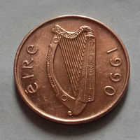 1 пенни, Ирландия 1990 г.