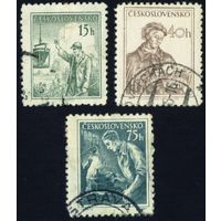 Стандартный выпуск. Профессии. 2-й выпуск Чехословакия 1954 год серия из 2-х марок