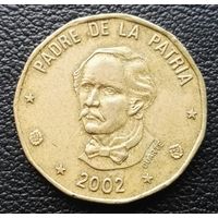 1 песо 2002 Доминикана