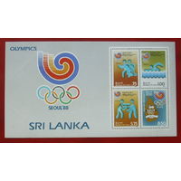 Шри-Ланка. Спорт. ( Блок ) 1988 года. *13.