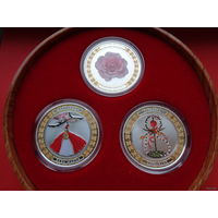 ТОРГ! Полный комплект монет Болгарские символы и традиции! Тираж ВСЕГО 3,000! Цена продажи на Монетном дворе 296,35$ ВЕЛИКОЛЕПНЫЙ ПОДАРОК! Серебро 999 пробы! ВОЗМОЖЕН ОБМЕН!