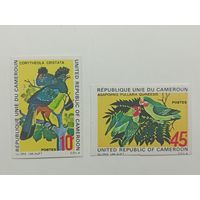 Камерун 1972. Птицы. Полная серия из 2 беззубцовых марок