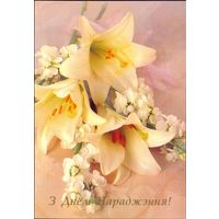 ДМПК Беларусь 1999 З днём нараджэння! лилии цветы