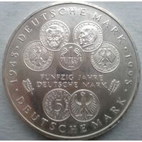 ФРГ 50 лет немецкой марке 10 марок 2016