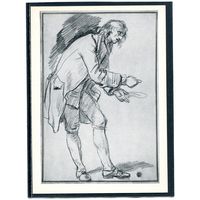 Жан-Батист Грез. Мужчина (этюд к картине Паралитик)