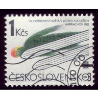 1 марка 1984 год Чехословакия Летун 2709