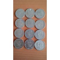 50 грош 1949, 1965, 1974, 1976, 1977, 1978, 1978 знак, 1982, 1983, 1984, 1985, 1986. Сборный лот, 12 монет..