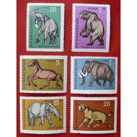 Болгария. Древние животные. ( 6 марок ) 1971 года.