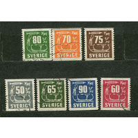 Древние наскальные рисунки. Швеция. 1954. Серия 7 марок