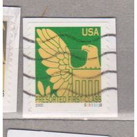 Герб орел Птицы  фауна США 2003 год лот 1069 вырезки
