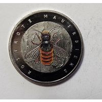 5 евро 2023 Германия D Красная пчела-каменщик - Чудесный мир Насекомых  UNC