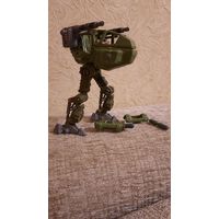 Модель боевого робота или киборга с солдатом начала 2000-х годов