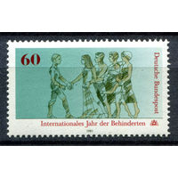 Германия (ФРГ) - 1981г. - Международный год инвалидов - полная серия, MNH с отпечатком [Mi 1083] - 1 марка