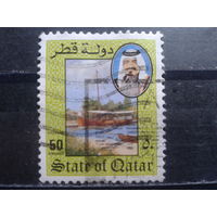 Катар, 1984. Парусник, шейх