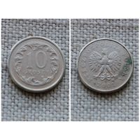 Польша 10 грошей 2001