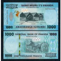 Руанда 1000 франков 2019 год, UNC