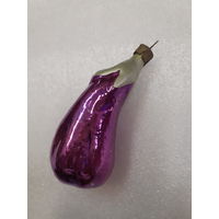 Ёлочная игрушка фиолетовый Баклажан, стекло. СССР