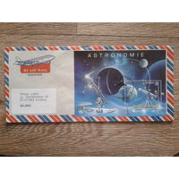 Бельгия 2009 блок Астрономия, прошедший почту