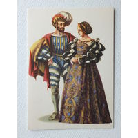 Орловская-Габрусь 16 век костюм 10х15 см