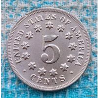 США 5 центов 1880 года
